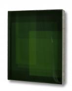 Dirk Salz, DSA_M 294 # 2174, Resinworks, deep dives, 2016, Pigmente und Harz auf Multiplex, 48 x 38 x 12 cm, seitlich