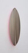 Michael Post, WVZ 23-17-565, 2017, Acryl auf poliertem Stahl, 34 x 12.5 x 1 cm