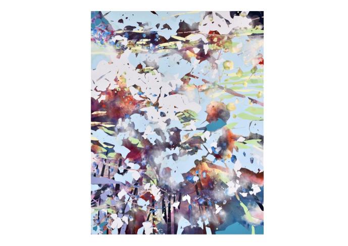 Chika Aruga, Stunde 4, 2024, Acryl auf Leinwand, 130 x 100 cm