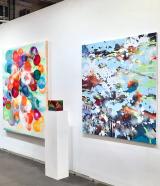 Chika Aruga, Chika Aruga Stunde 4 2024 Acryl auf Leinwand 130 x 100 cm Ausstellungsansicht