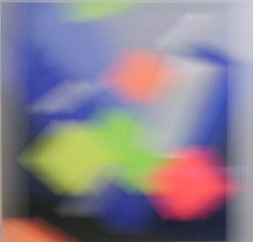 Christiane Grimm, La vie secrète des couleurs I, 2020, Mischtechnik und Acrylglas, 60 x 60 x 10 cm