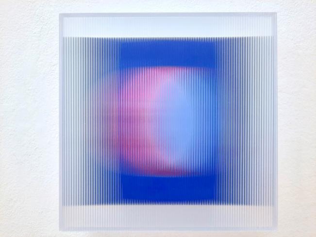 Christiane Grimm, Luna 21, 2020, Mischtechnik und Acrylglas, 22 x 22 x 7.5 cm