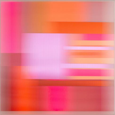 Christiane Grimm, new space I, 2023, Mischtechnik und Acrylglas, 60 x 60 x 10 cm
