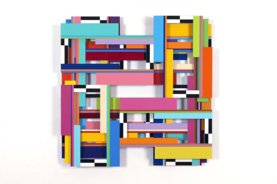 Dieter Balzer Xeox 14 2 Folie auf MDF 100 x 100 x 5 cm