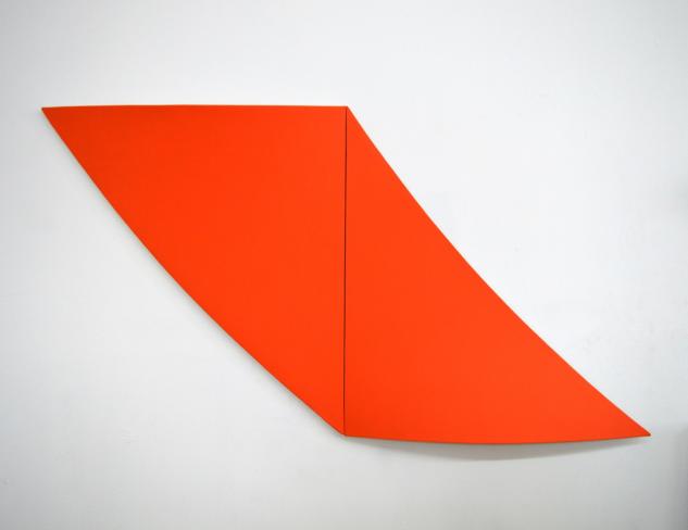 Dirk Rathke, # 422 vertikal, 2002, Öl auf Leinwand, 110 x 220 x 12.4 cm