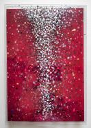 Eckart Hinze, OBJ, 2025, Acryl und Harz auf Acrylglas