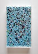 Eckart Hinze, OBJ 23, 2023, Acryl und Harz auf Acrylglas, 50 x 30 cm