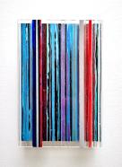 Eckart Hinze, OBJ 28, 2023, Acryl und Harz auf Acrylglas, 30 x 20 x 5 cm