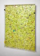 Eckart Hinze, OBJ 30, 2023, Acryl und Harz auf Acrylglas, 107 x 66 cm, seitlich