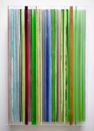 Eckart Hinze, OBJ 46, 2025, Acryl und Harz auf Acrylglas, 70 x 50 cm
