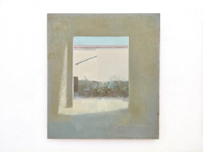 Fernando X. González, Porte, 2022, Öl auf Holz, 45 x 40 cm