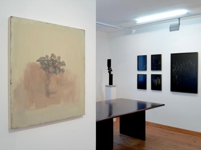 Fernando X. González, Ramo, 2017, Öl auf Holz, 65 x 55 cm, Ausstellungsansicht