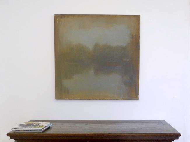Fernando X. González, Rio, 2013, Öl auf Leinwand, 80 x 80 cm, Ausstellungsansicht