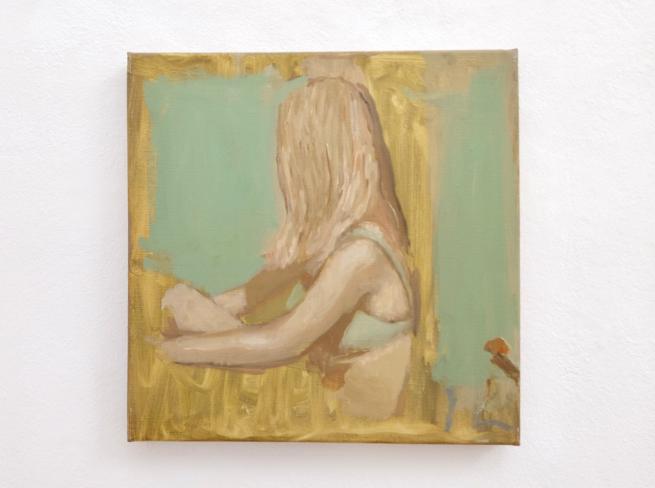 Fernando X. González, plage, 2018, Öl auf Leinwand, 30 x 30 cm