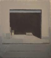Fernando X. González, Garage, 2021, Öl auf Leinwand, 38,5 x 33,5 cm