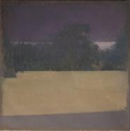 Fernando X. González, Paysage Lac, 2020, Öl auf Leinwand, 60 x 60 cm