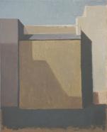Fernando X. González, Paysage - Rue, 2021, Öl auf Leinwand, 41 x 33 cm