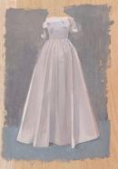 Fernando X. González, robe, 2023, Öl auf Holz, 46 x 334 cm