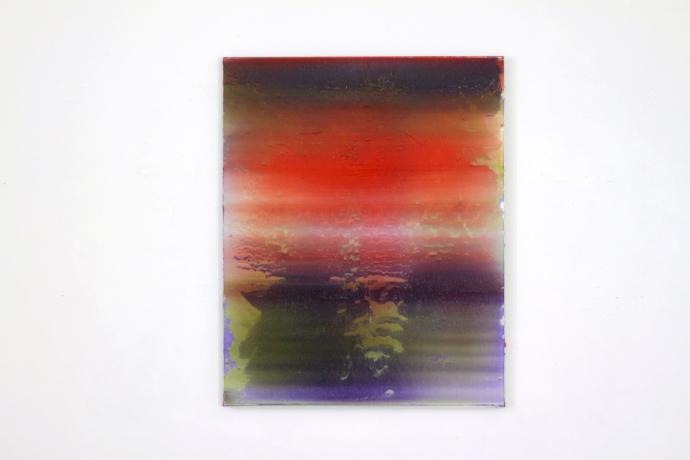 Frank Piasta, 2.12, 2021, Pigmente und Silikon, 60 x 48 cm