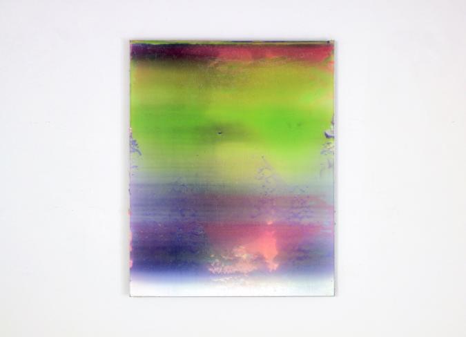 Frank Piasta, 2.15, 2021, Pigmente und Silikon, 60 x 48 cm
