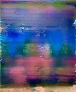 Frank Piasta, 3.11, 2022, Pigmente und Silikon, 96 x 80 cm