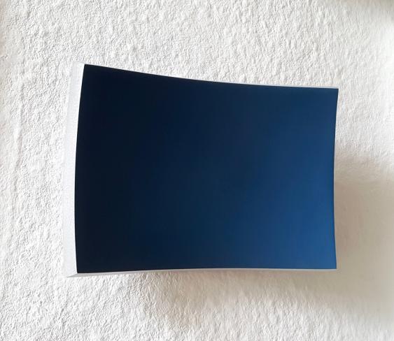 Heiner Thiel, Heiner Thiel WVZ 591 Ed. 22 eloxiertes Aluminium 15 x 22 x 7 cm gehaengt als Querformat b