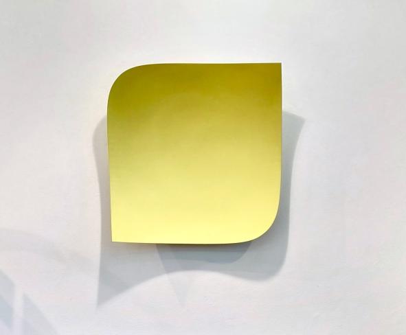 Heiner Thiel, WVZ 746, 2020, eloxiertes Aluminium, 50 x 74 x 13 cm