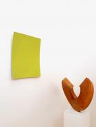 Heiner Thiel, Heiner Thiel WVZ 271 eloxiertes Aluminium 61 x 53 x 6 cm Ausstellungsansicht