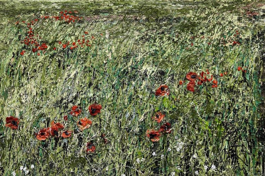 Helmut Helmes Aussicht 2024 Ol auf Leinwand 120 x 140 cm