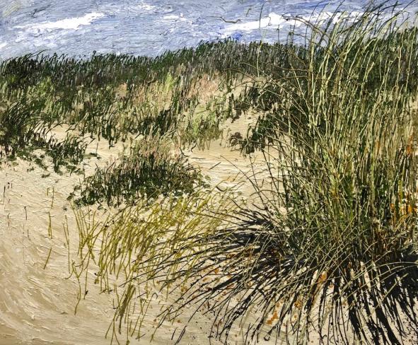 Helmut Helmes, Vor dem Meer II, 2022, Öl auf Leinwand, 140 x 170 cm