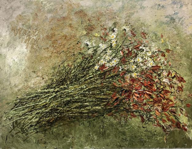 Helmut Helmes, Stillleben, 2022, Öl auf Leinwand, 140 x 180 cm