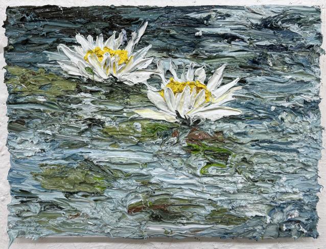 Helmut Helmes, Windhauch, 2025, Öl auf Leinwand, 30 x 40 cm