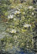 Helmut Helmes, Wassergrün, 2025, Öl auf Leinwand, 100 x 70 cm