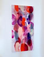 Jürgen Jansen, about us, 2021, Öl und Harze auf Holz, 100 x 50 cm