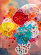 Jürgen Jansen, the world is yours I, 2022, Öl und Harze auf Holz, 100 x 70 cm