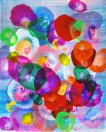 Jürgen Jansen, hey joe II, 2025, Öl und Harze auf Holz, 70 x 60 cm