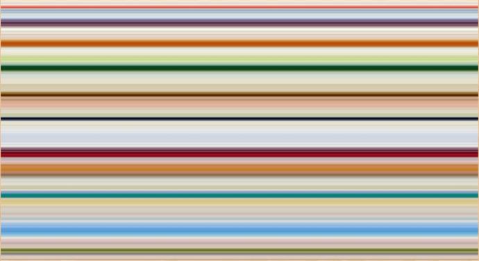 Katrin Heesch, Bild 226, 2019, Pigmente und Latex auf Leinwand, 60 x 110 cm
