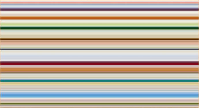 Katrin Heesch, Bild 226, 2019, Pigmente und Latex auf Leinwand, 60 x 110 cm