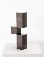 Stephan Siebers, Cube I, Stahl massiv patiniert, 20 x 8 x 4 cm