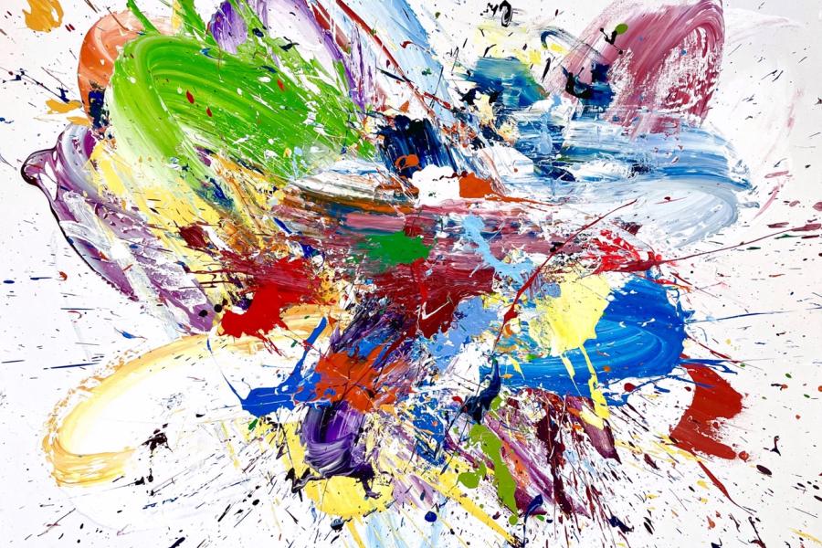 Nicholas Bodde gestisch III 25 2025 Ol auf Leinwand 100 x 120 cm