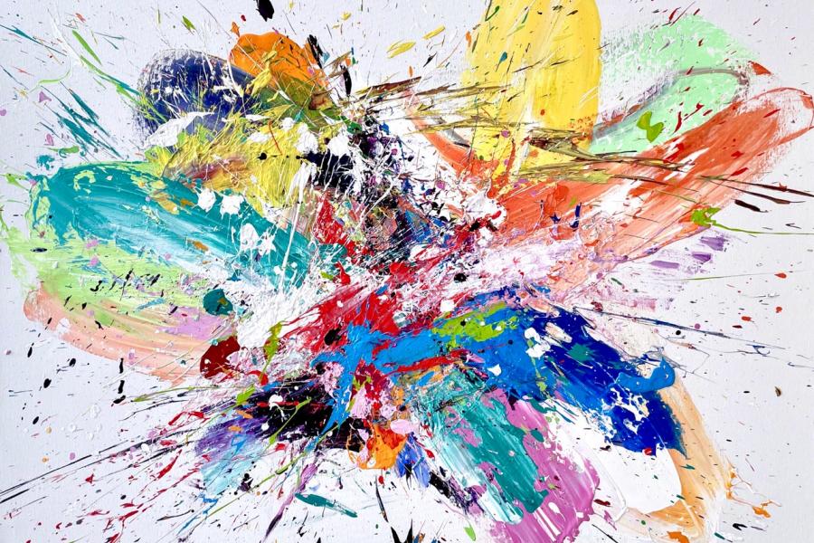 Nicholas Bodde gestisch II 22 2022 Oel auf Leinwand 100 x 120 cm