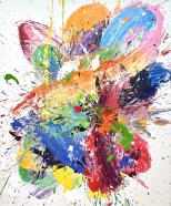 Nicholas Bodde, Gestisch, II-24, 2024, Öl auf Leinwand, 120 x 100 cm