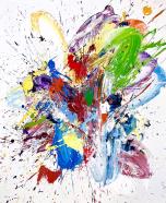 Nicholas Bodde, Gestisch, II-25, 2025, Öl auf Leinwand, 120 x 100 cm