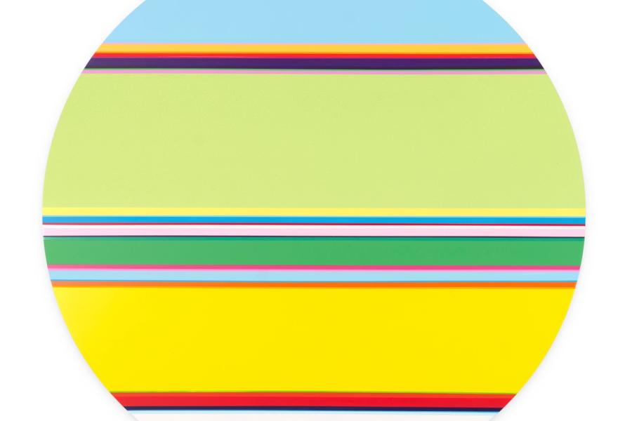 Nicholas Bodde No. 1714 Circle 2025 Ol und Acryl auf Aluminium Dm 120 cm b