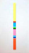 Nicholas Bodde, No. 1576 Slim Vertical, 2021, Öl und Acryl auf Aluminium, 125 x 7 cm