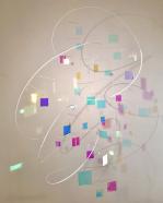 Rosali Schweizer, 40 wishes, 2021, Acrylglas und V2A Draht, H 150 cm, Dm 120 cm