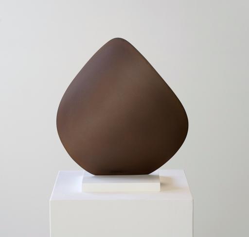 Rüdiger Seidt, Kreisverschnitt, 2023, Corten, 41 x 41 x 13 cm