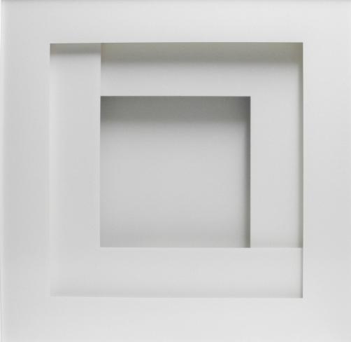 Tom Mosley, Schattenkasten 6-VI-06, 2006, Holz . Karton . Glas, 53 x 53 x 8 cm