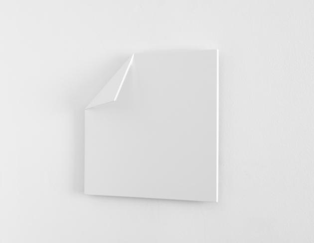 Tom Mosley, Zweiteiliges Schattenrelief, 1992, Lack auf MDF, 30 x 30 x 7 cm
