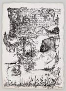 Wolf Hamm, Das gefühlte Wissen 4, 2014, Tusche auf Papier, 21.5 x 15.5 cm
